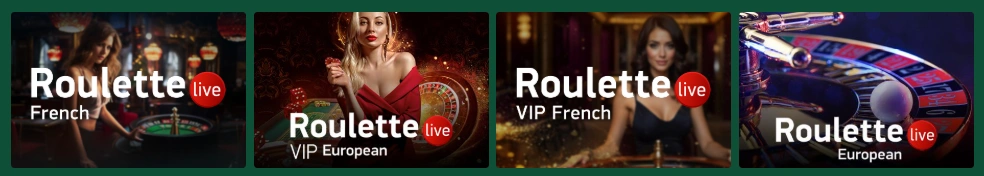 Live casino games at Casino Mate
